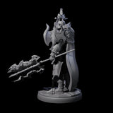 Hulking Dark Elf Sentinel A Miniature for Dungeons and Dragons, Pathfinder or other TTRPGs