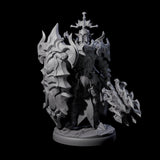 Hulking Dark Elf Sentinel A Miniature for Dungeons and Dragons, Pathfinder or other TTRPGs
