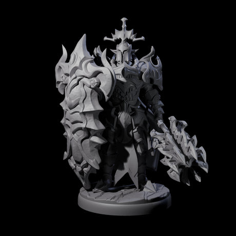 Hulking Dark Elf Sentinel A Miniature for Dungeons and Dragons, Pathfinder or other TTRPGs