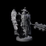 Hulking Dark Elf Sentinel B Miniature for Dungeons and Dragons, Pathfinder or other TTRPGs