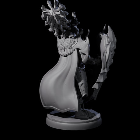 Hulking Dark Elf Sentinel C Miniature for Dungeons and Dragons, Pathfinder or other TTRPGs