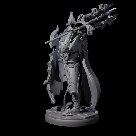 Hulking Dark Elf Sentinel C Miniature for Dungeons and Dragons, Pathfinder or other TTRPGs