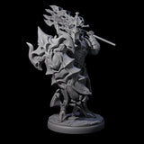 Hulking Dark Elf Sentinel C Miniature for Dungeons and Dragons, Pathfinder or other TTRPGs