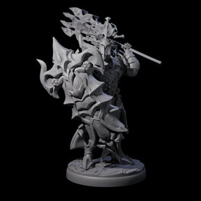 Hulking Dark Elf Sentinel C Miniature for Dungeons and Dragons, Pathfinder or other TTRPGs