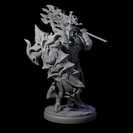 Hulking Dark Elf Sentinel C Miniature for Dungeons and Dragons, Pathfinder or other TTRPGs