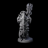 Hulking Dark Elf Sentinel Champion Miniature for Dungeons and Dragons, Pathfinder or other TTRPGs