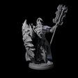 Hulking Dark Elf Sentinel Champion Miniature for Dungeons and Dragons, Pathfinder or other TTRPGs