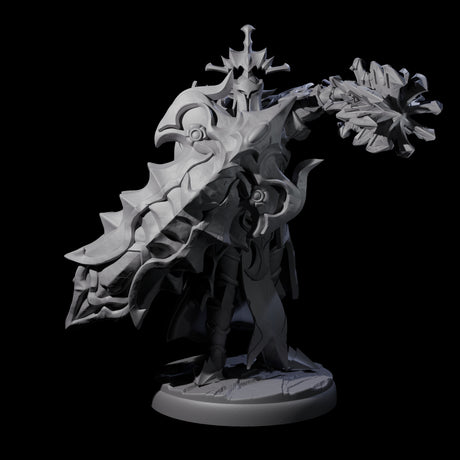Hulking Dark Elf Sentinel Company Miniature for Dungeons and Dragons, Pathfinder or other TTRPGs