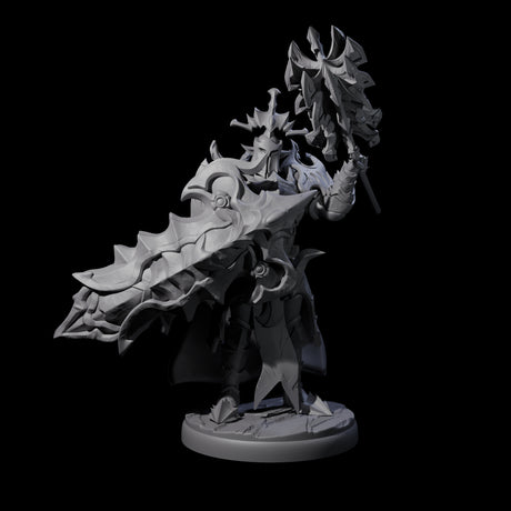 Hulking Dark Elf Sentinel Company Miniature for Dungeons and Dragons, Pathfinder or other TTRPGs