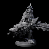 Hulking Dark Elf Sentinel D Miniature for Dungeons and Dragons, Pathfinder or other TTRPGs