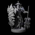 Hulking Dark Elf Sentinel E Miniature for Dungeons and Dragons, Pathfinder or other TTRPGs