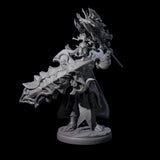 Hulking Dark Elf Sentinel G Miniature for Dungeons and Dragons, Pathfinder or other TTRPGs