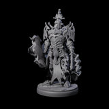 Hulking Dark Elf Sentinel H Miniature for Dungeons and Dragons, Pathfinder or other TTRPGs
