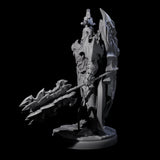 Hulking Dark Elf Sentinel I Miniature for Dungeons and Dragons, Pathfinder or other TTRPGs