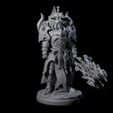 Hulking Dark Elf Sentinel I Miniature for Dungeons and Dragons, Pathfinder or other TTRPGs
