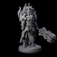 Hulking Dark Elf Sentinel I Miniature for Dungeons and Dragons, Pathfinder or other TTRPGs