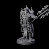 Hulking Dark Elf Sentinel J Miniature for Dungeons and Dragons, Pathfinder or other TTRPGs