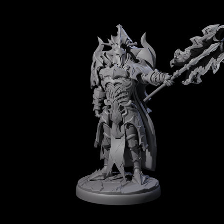 Hulking Dark Elf Sentinel J Miniature for Dungeons and Dragons, Pathfinder or other TTRPGs
