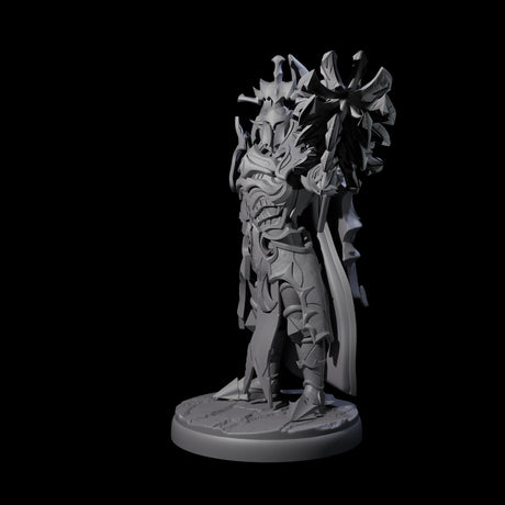 Hulking Dark Elf Sentinel J Miniature for Dungeons and Dragons, Pathfinder or other TTRPGs