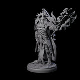 Hulking Dark Elf Sentinel J Miniature for Dungeons and Dragons, Pathfinder or other TTRPGs