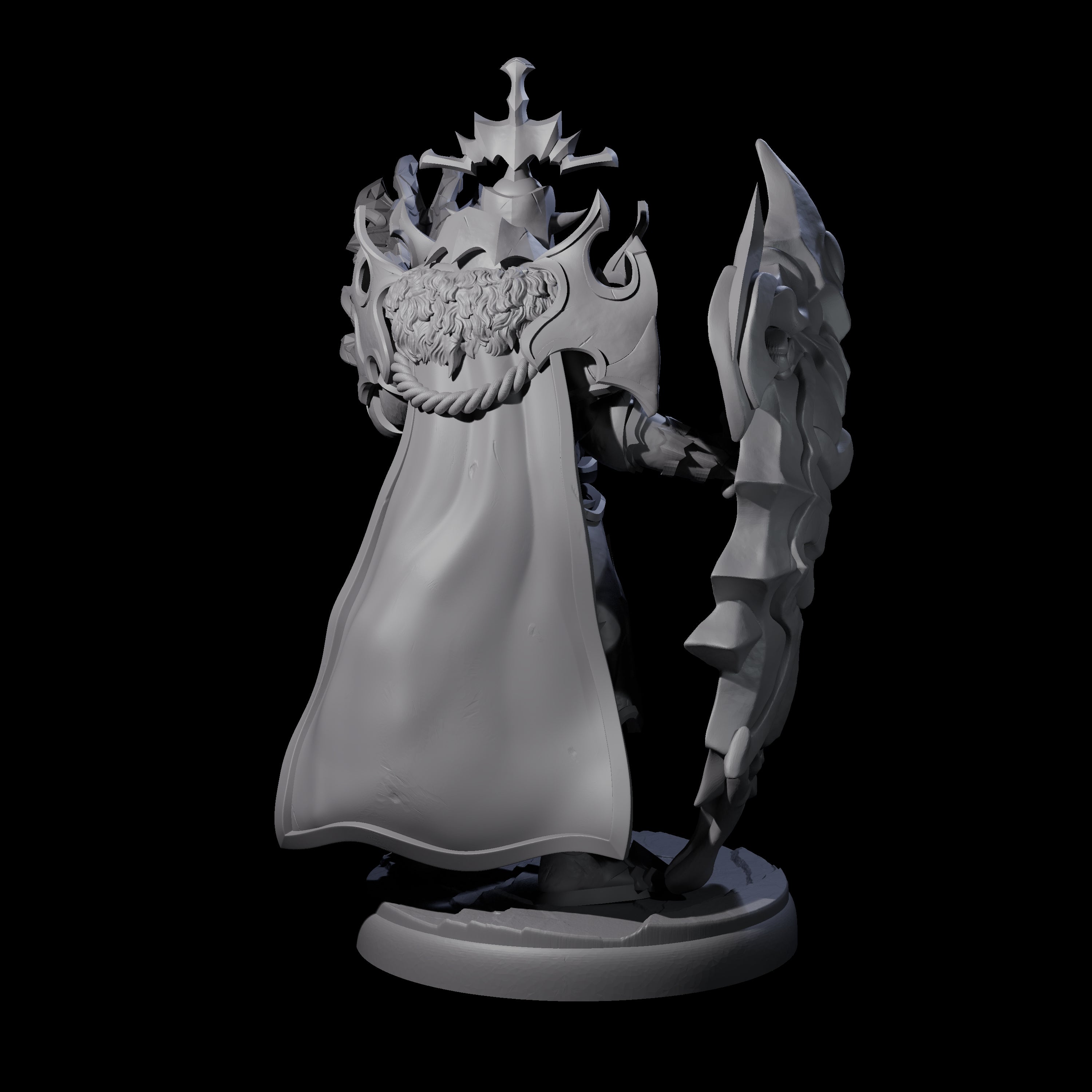 Hulking Dark Elf Sentinel K Miniature for Dungeons and Dragons, Pathfinder or other TTRPGs