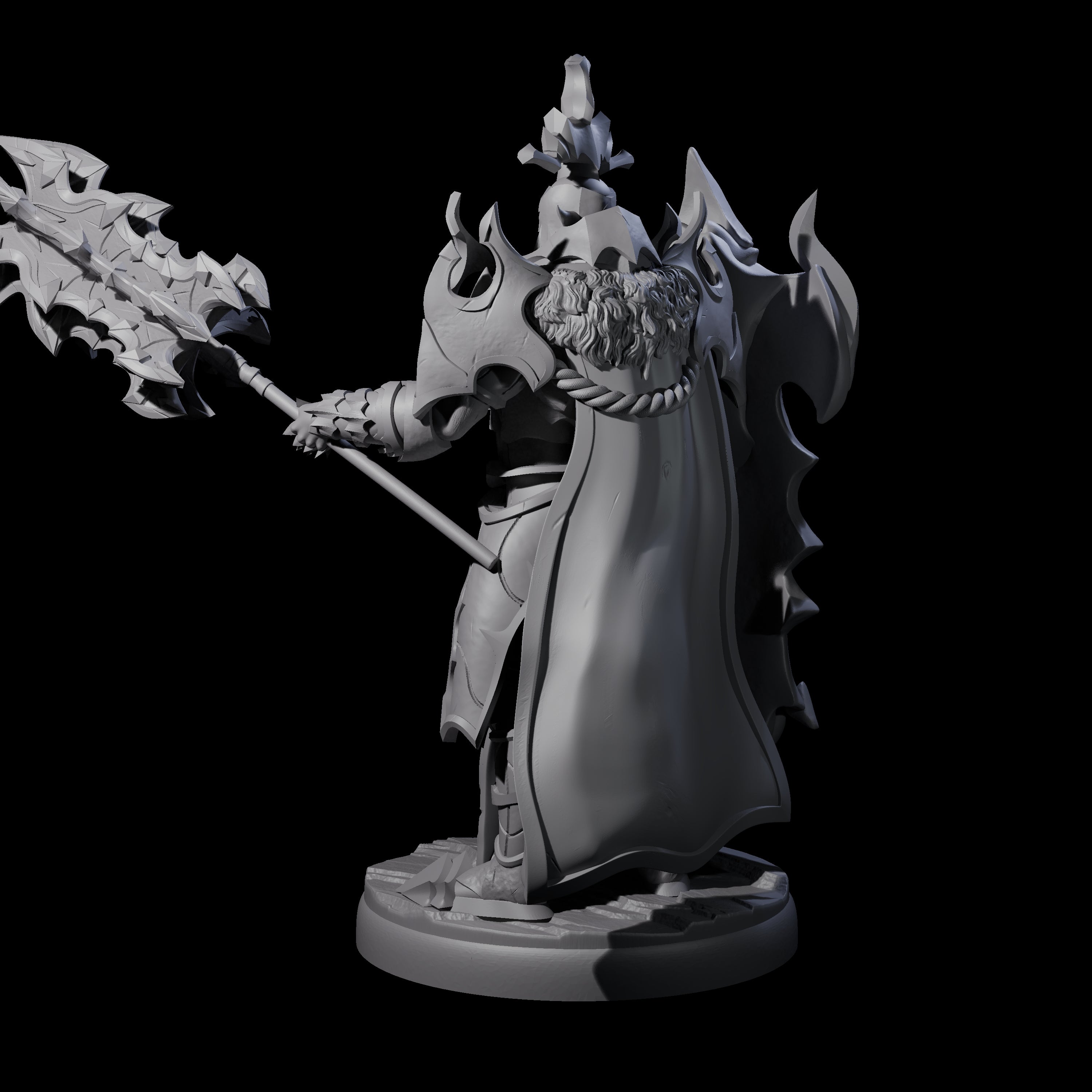 Hulking Dark Elf Sentinel K Miniature for Dungeons and Dragons, Pathfinder or other TTRPGs