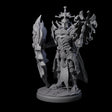 Hulking Dark Elf Sentinel K Miniature for Dungeons and Dragons, Pathfinder or other TTRPGs