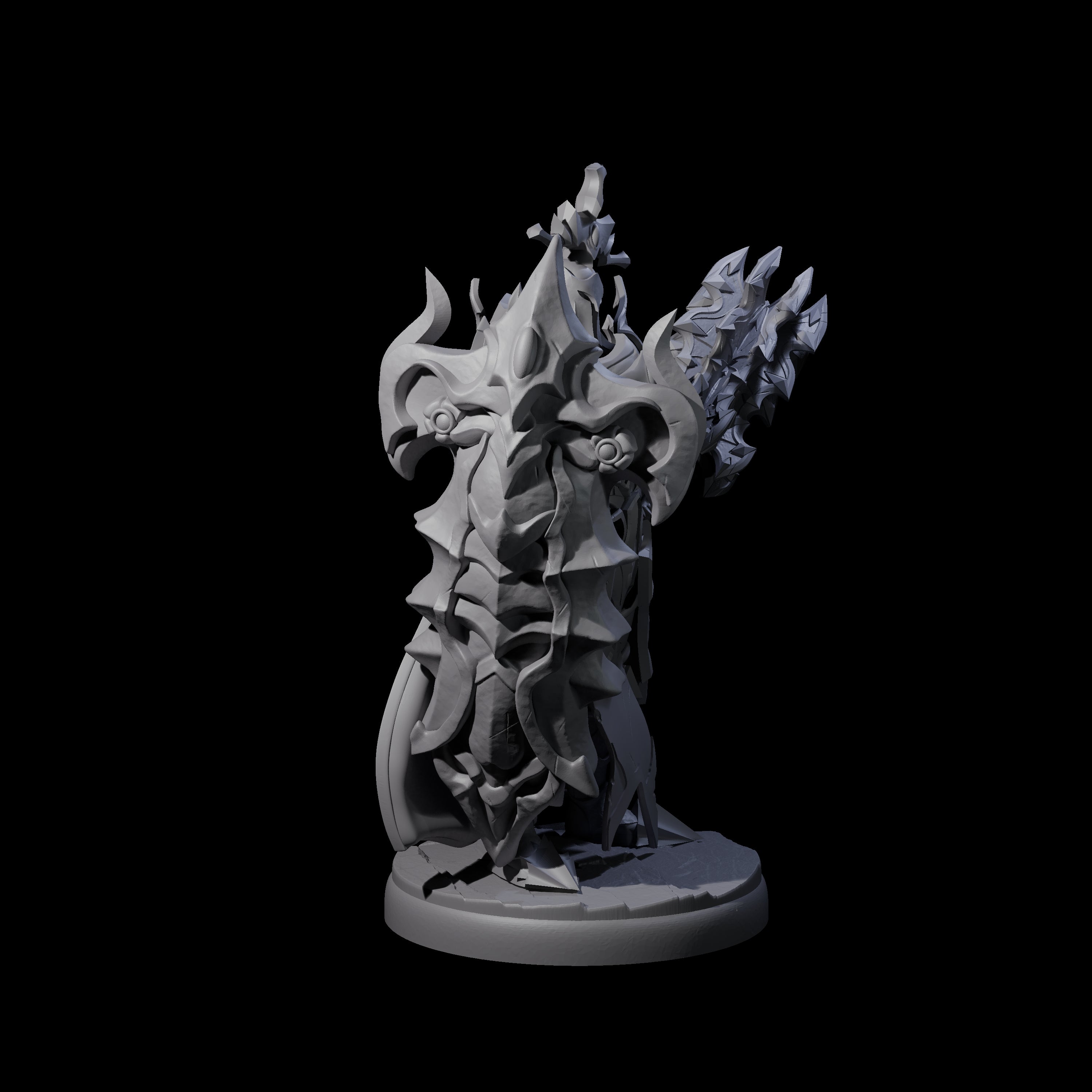 Hulking Dark Elf Sentinel L Miniature for Dungeons and Dragons, Pathfinder or other TTRPGs