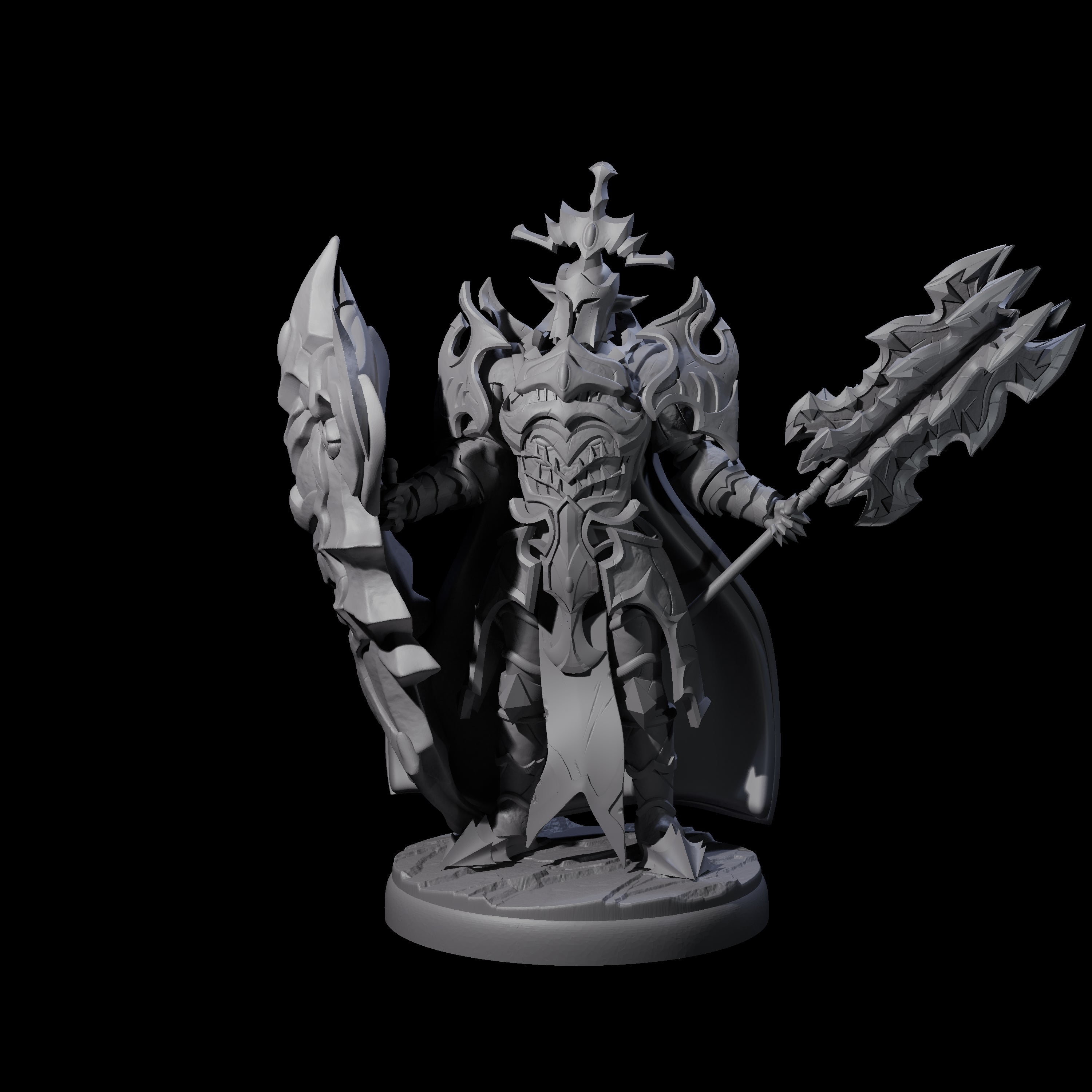 Hulking Dark Elf Sentinel L Miniature for Dungeons and Dragons, Pathfinder or other TTRPGs