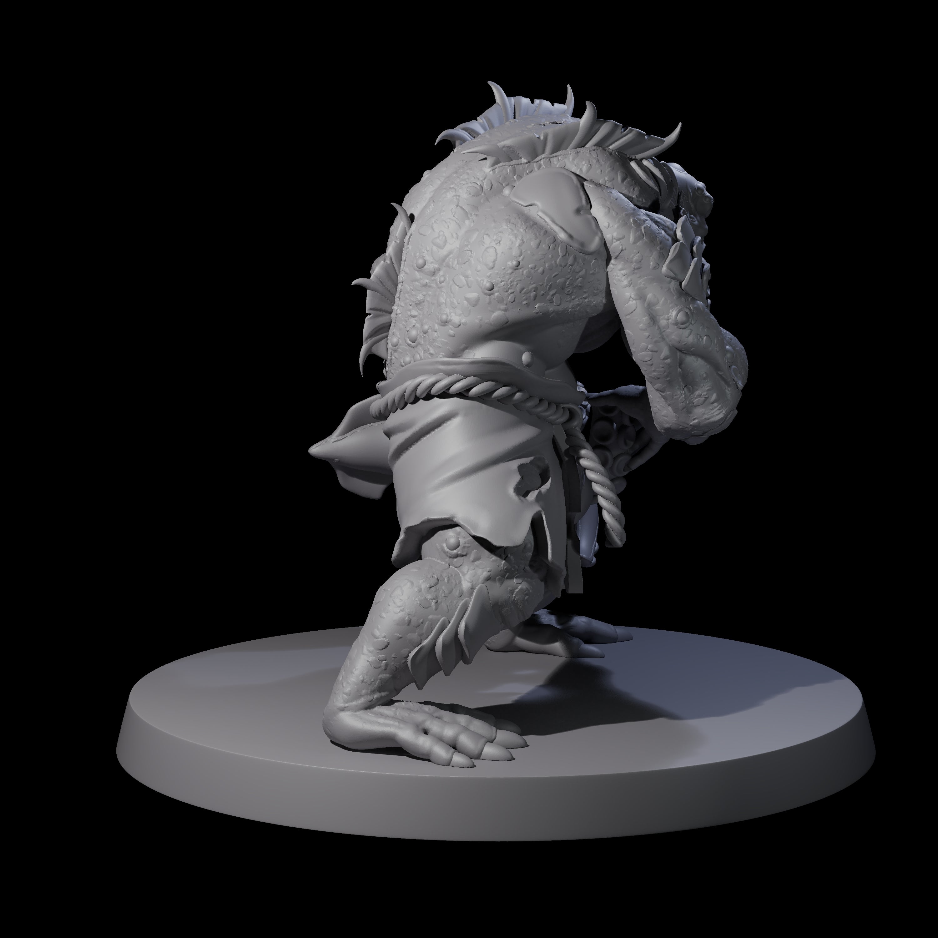 Hulking Deep One Miniature for Dungeons and Dragons, Pathfinder or other TTRPGs