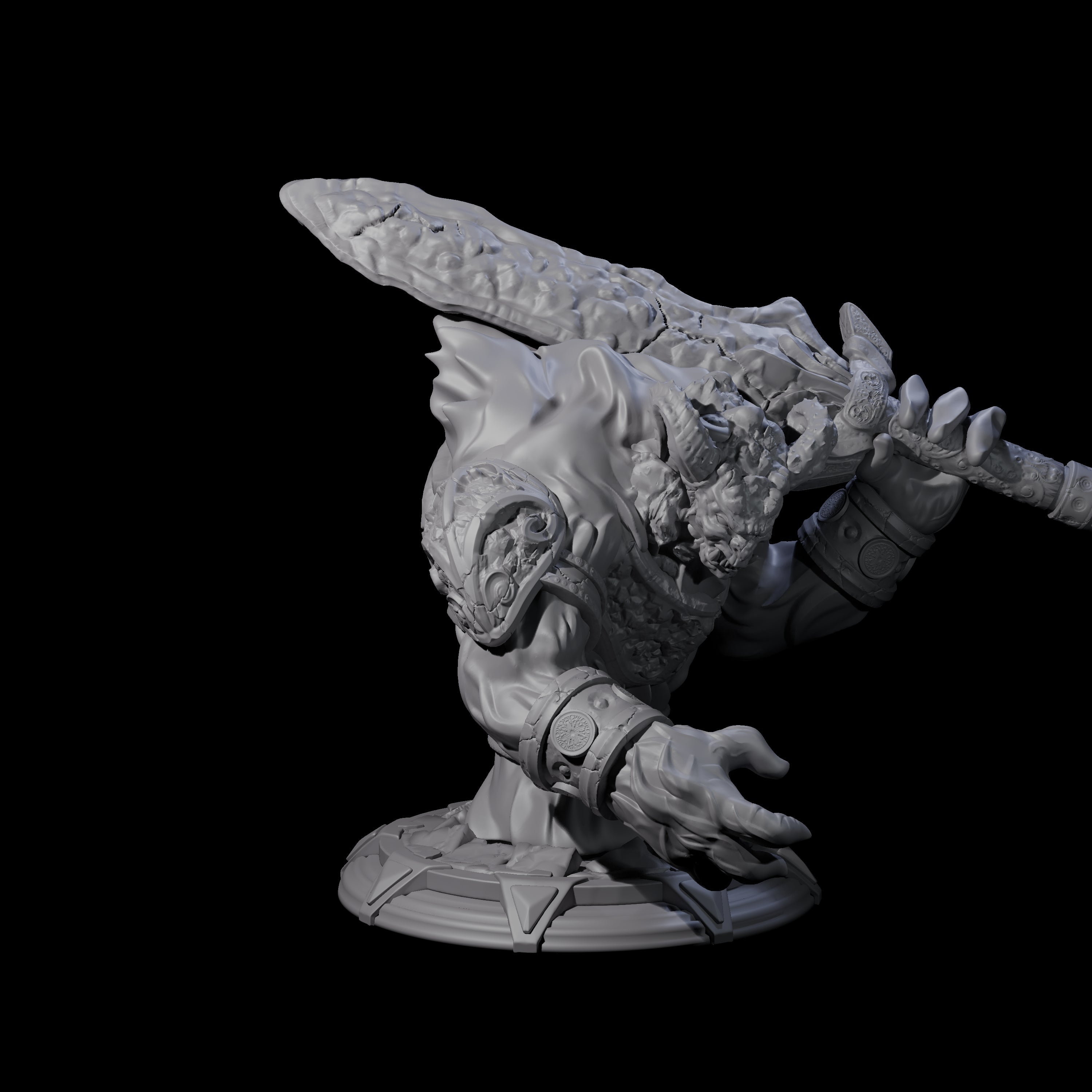 Hulking Djinni Miniature for Dungeons and Dragons, Pathfinder or other TTRPGs