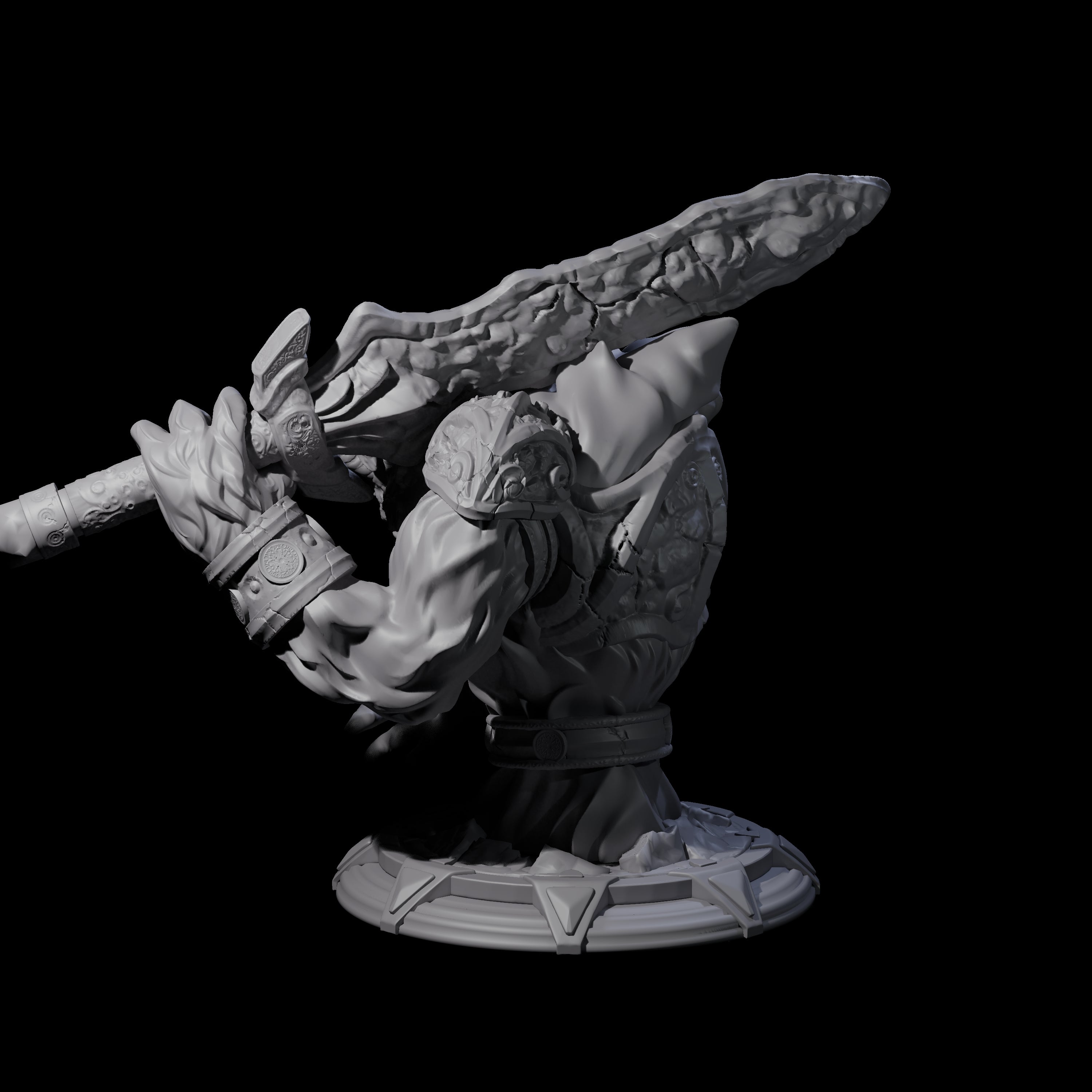 Hulking Djinni Miniature for Dungeons and Dragons, Pathfinder or other TTRPGs