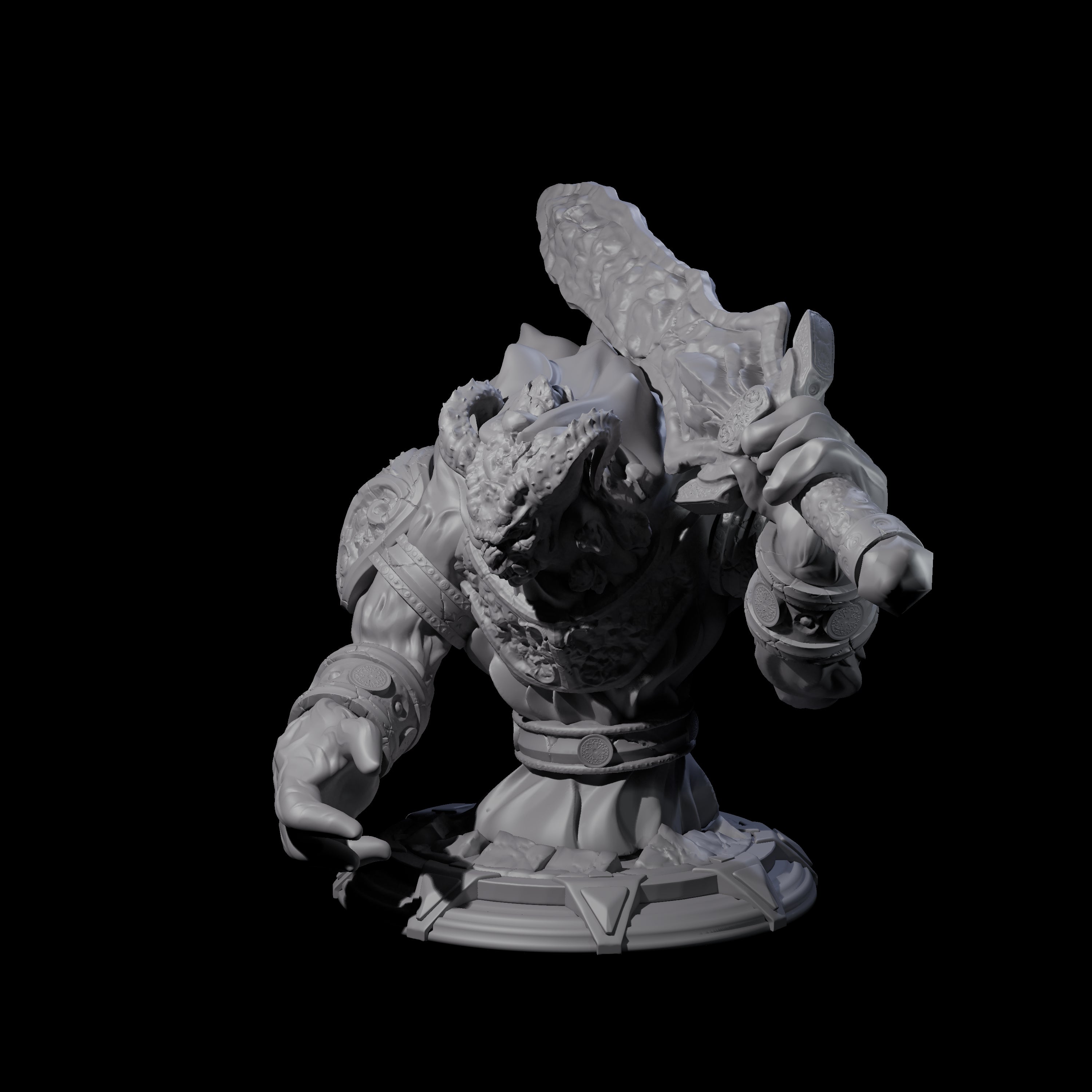 Hulking Djinni Miniature for Dungeons and Dragons, Pathfinder or other TTRPGs