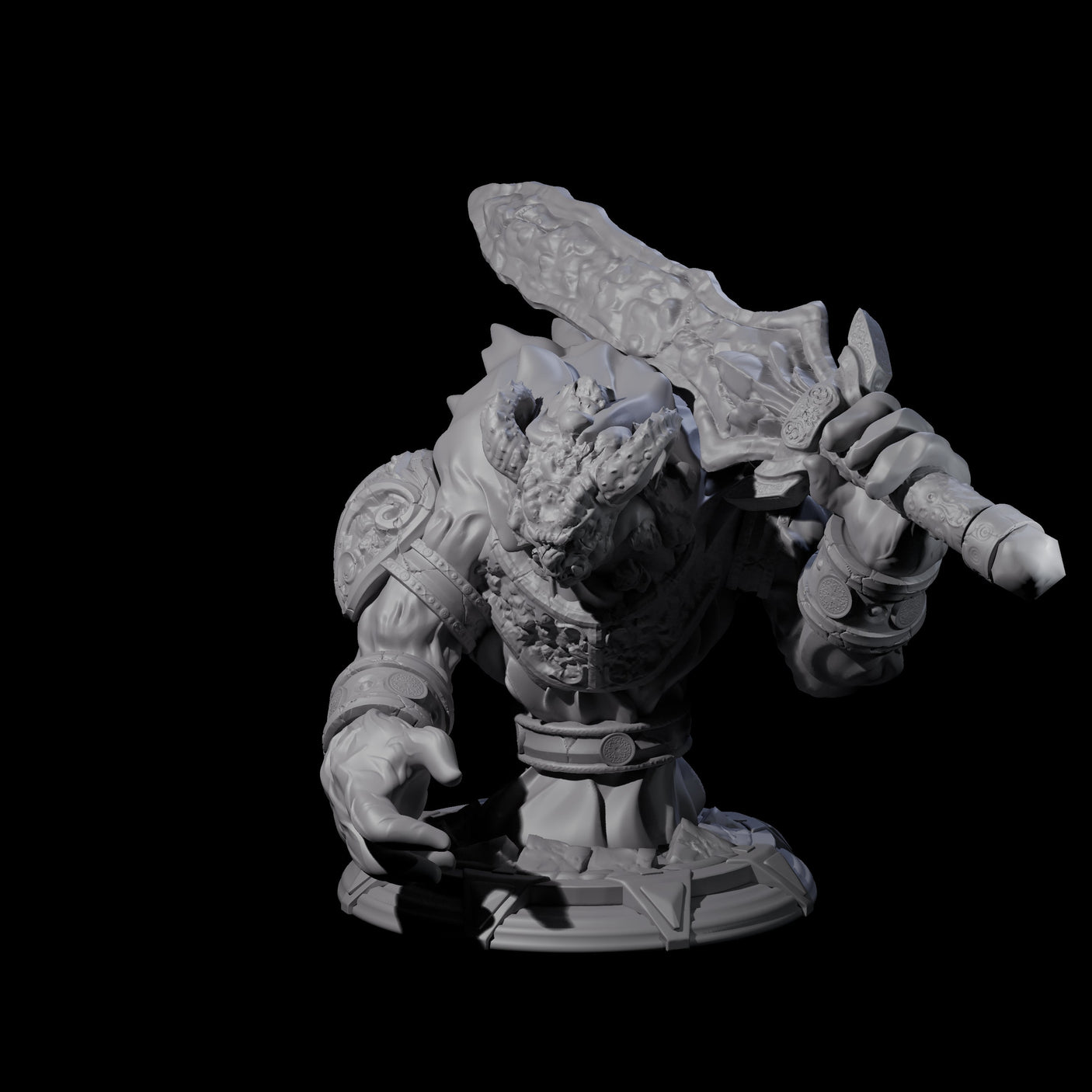 Hulking Djinni Miniature for Dungeons and Dragons, Pathfinder or other TTRPGs