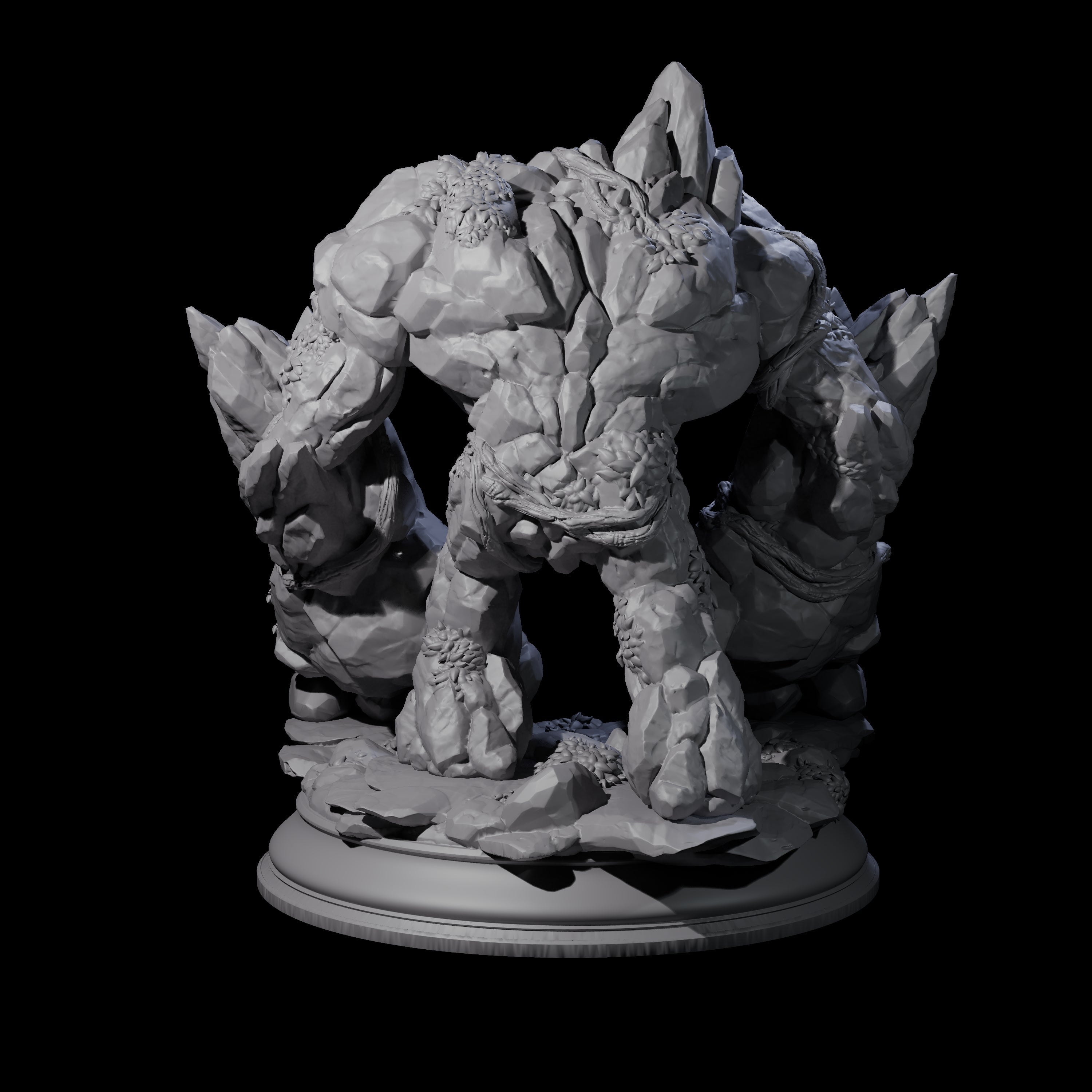 Hulking Earth Elemental Golem Miniature for Dungeons and Dragons, Pathfinder or other TTRPGs