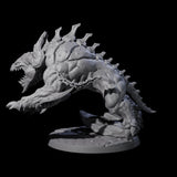 Hulking Hellhound A Miniature for Dungeons and Dragons, Pathfinder or other TTRPGs