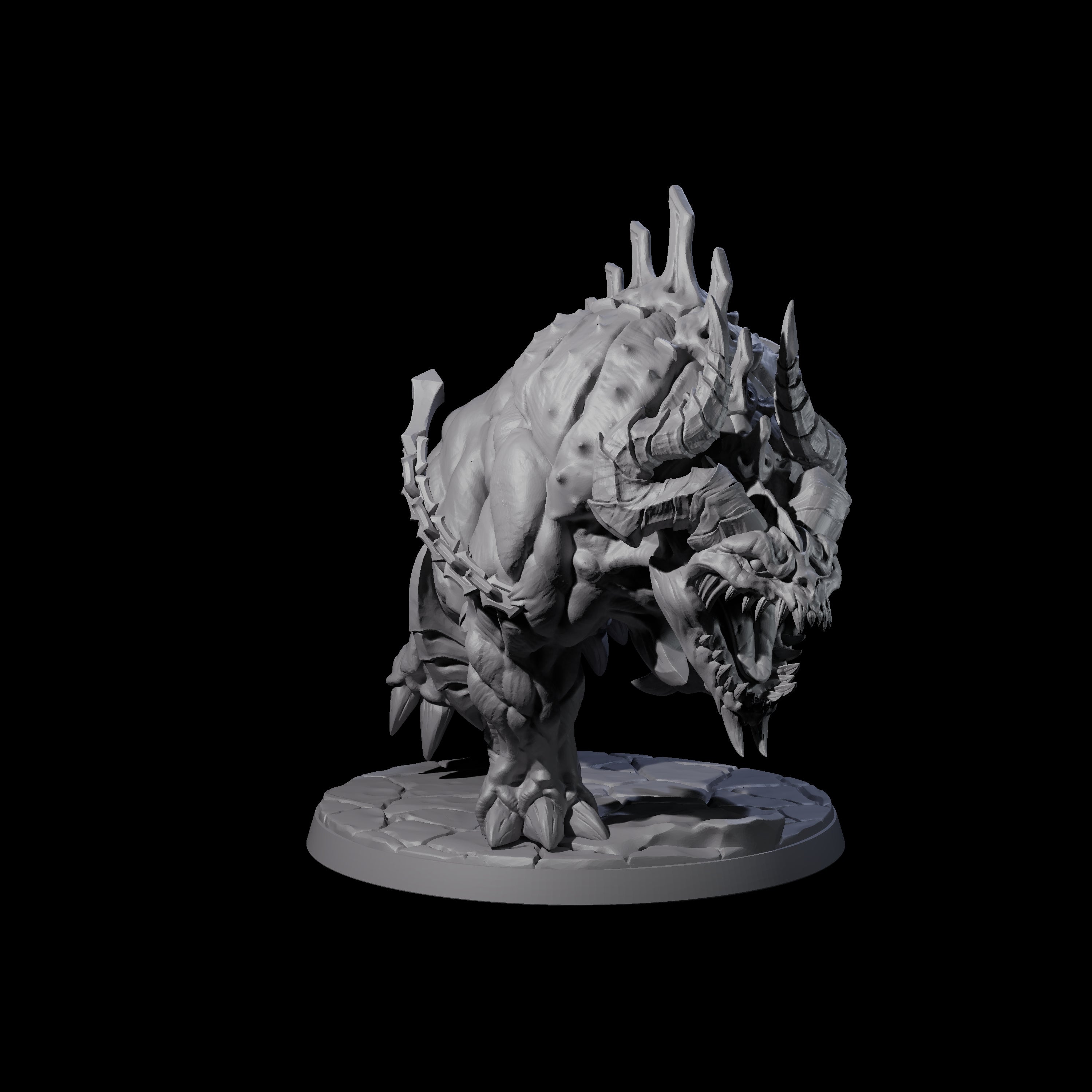 Hulking Hellhound B Miniature for Dungeons and Dragons, Pathfinder or other TTRPGs