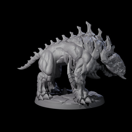 Hulking Hellhound D Miniature for Dungeons and Dragons, Pathfinder or other TTRPGs