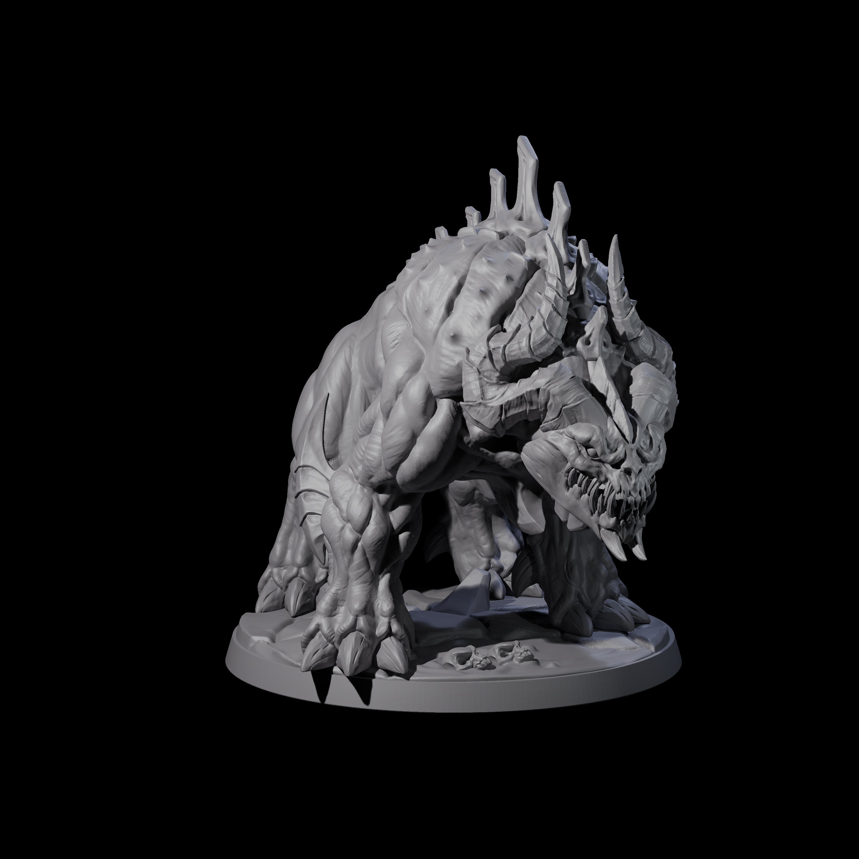Hulking Hellhound D Miniature for Dungeons and Dragons, Pathfinder or other TTRPGs