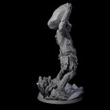 Hulking Hill Giant Hurler Miniature for Dungeons and Dragons, Pathfinder or other TTRPGs