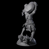 Hulking Hill Giant Hurler Miniature for Dungeons and Dragons, Pathfinder or other TTRPGs