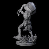 Hulking Hill Giant Hurler Miniature for Dungeons and Dragons, Pathfinder or other TTRPGs