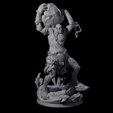 Hulking Hill Giant Hurler Miniature for Dungeons and Dragons, Pathfinder or other TTRPGs