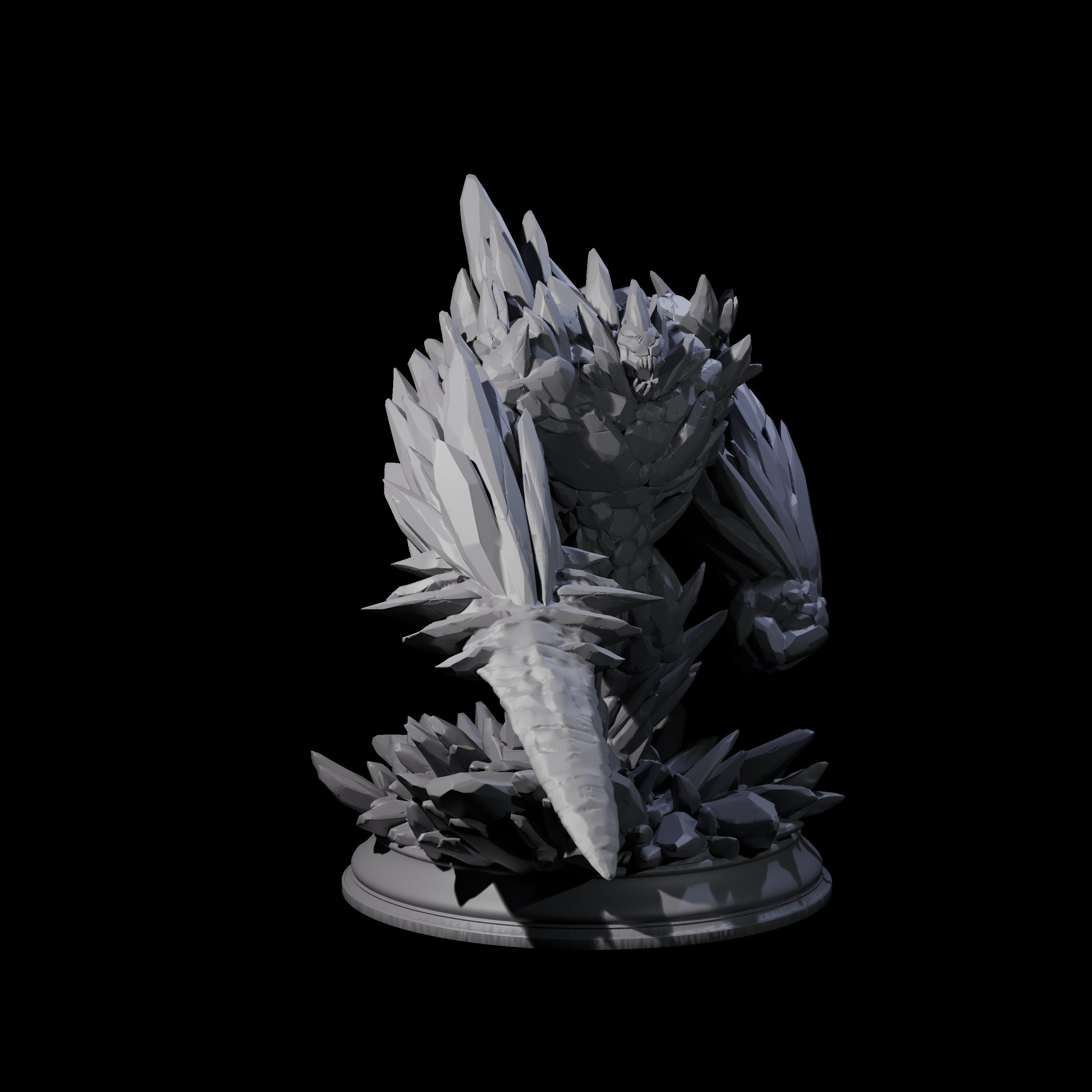 Hulking Ice Elemental Golem Miniature for Dungeons and Dragons, Pathfinder or other TTRPGs