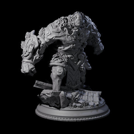 Hulking Jade Golem Miniature for Dungeons and Dragons, Pathfinder or other TTRPGs
