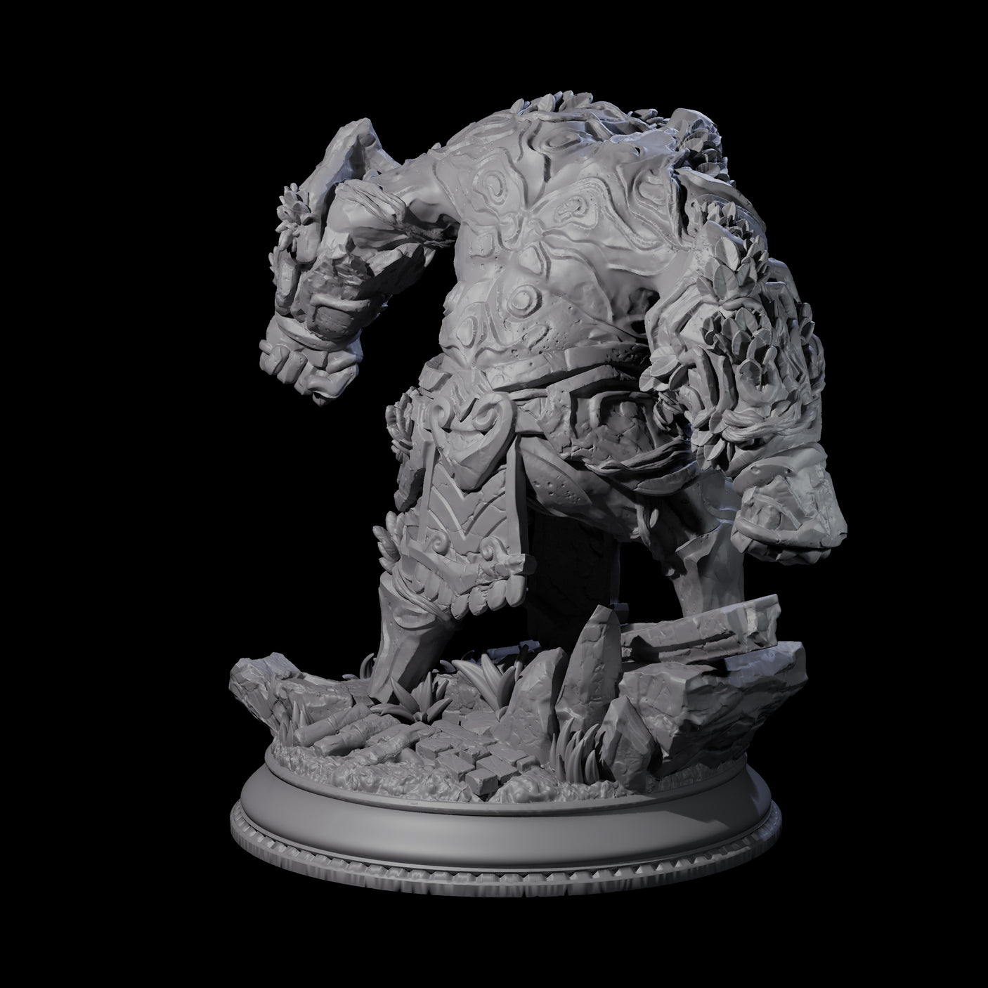 Hulking Jade Golem Miniature for Dungeons and Dragons, Pathfinder or other TTRPGs
