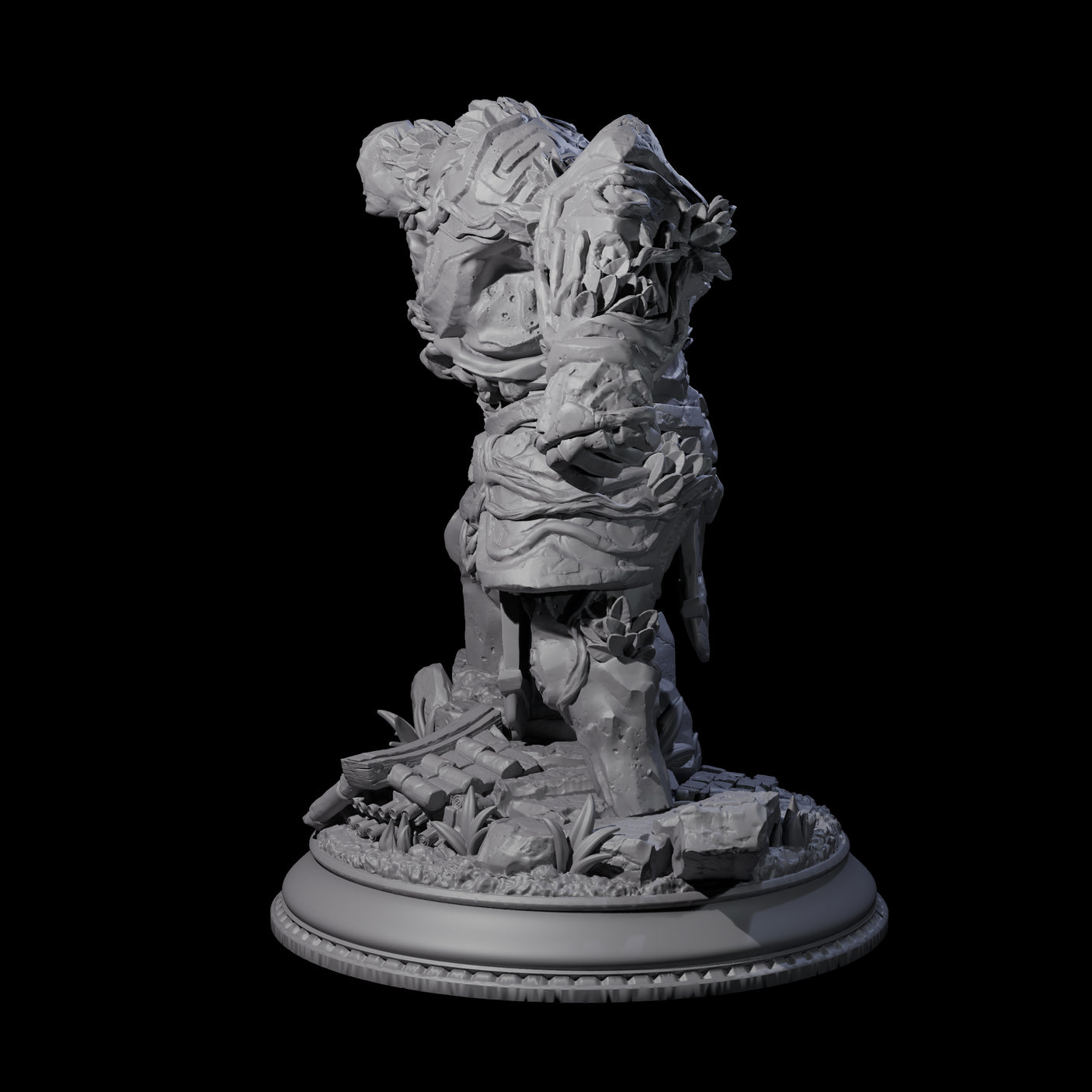 Hulking Jade Golem Miniature for Dungeons and Dragons, Pathfinder or other TTRPGs