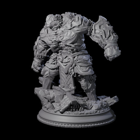 Hulking Jade Golem Miniature for Dungeons and Dragons, Pathfinder or other TTRPGs