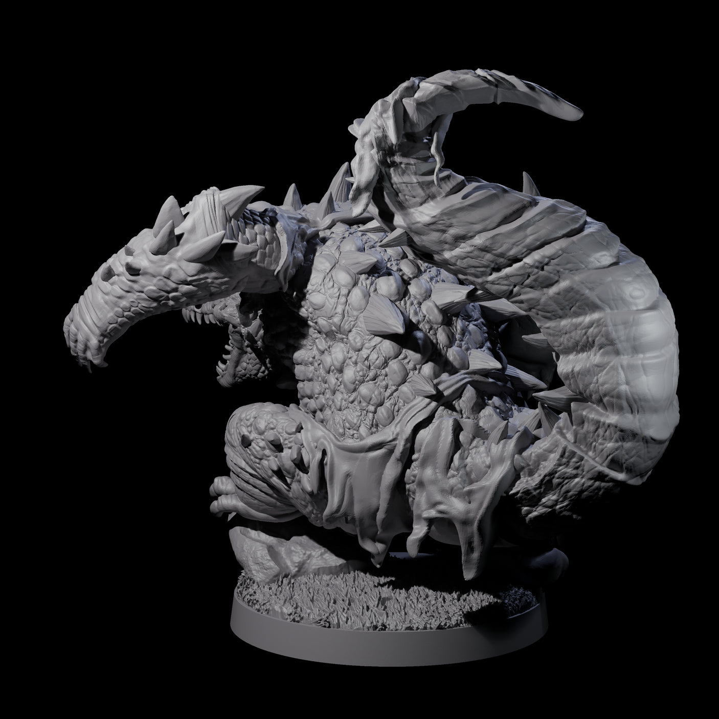 Hulking Lizardfolk Brute A Miniature for Dungeons and Dragons, Pathfinder or other TTRPGs