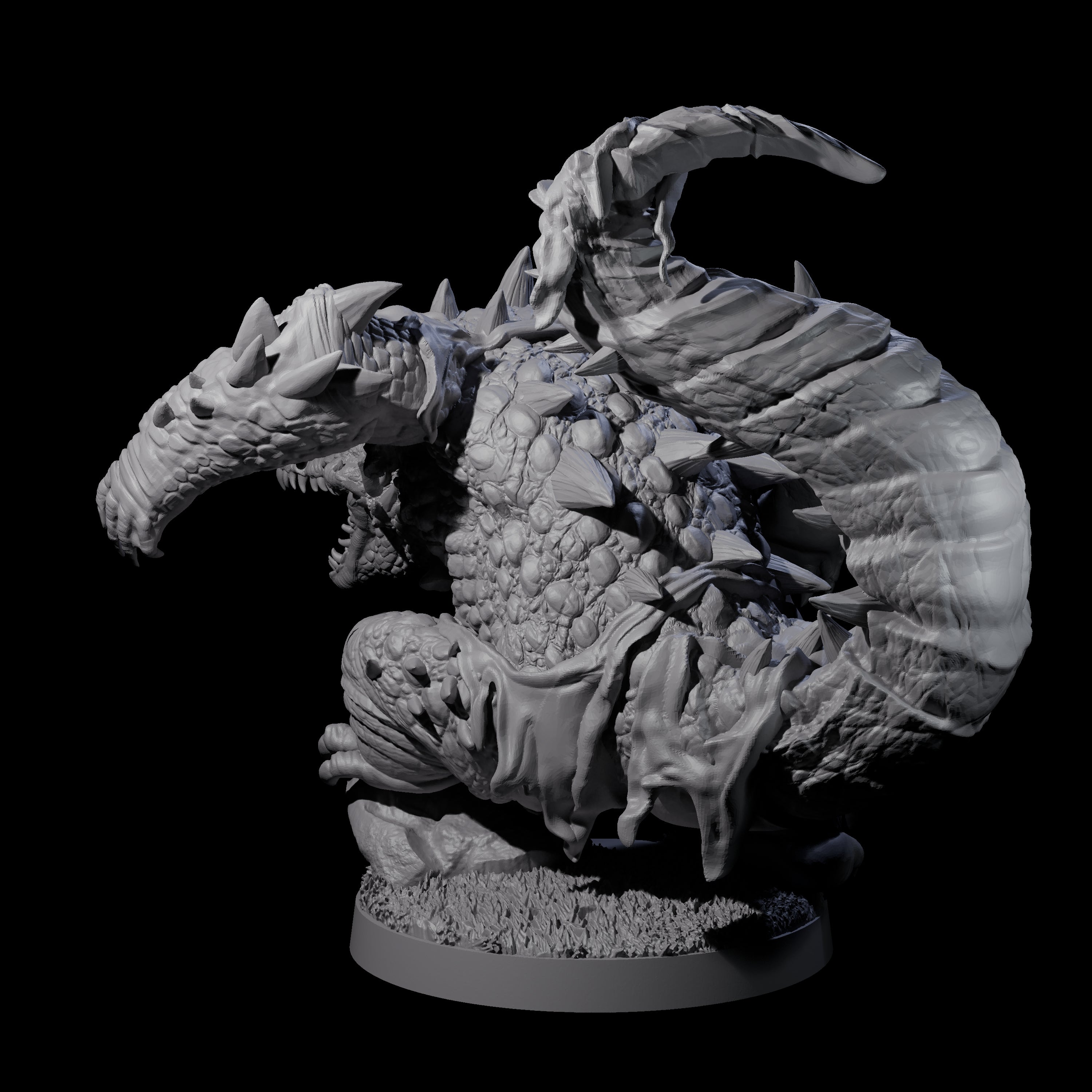 Hulking Lizardfolk Brute A Miniature for Dungeons and Dragons, Pathfinder or other TTRPGs